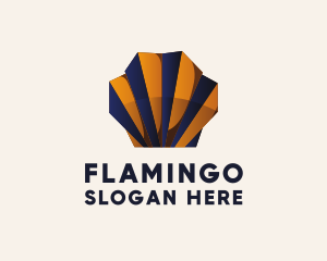 Wallpaper - Sea Shell Paper Origami logo design