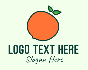 Organic Orange Fruit Logo