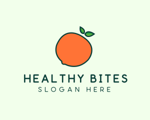 Organic Orange Fruit logo design