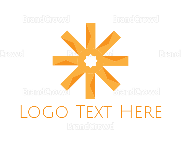 Orange Sun Asterisk Logo