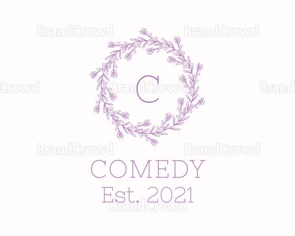 Lavender Flower Decoration Logo