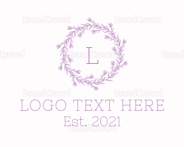 Lavender Flower Decoration Logo