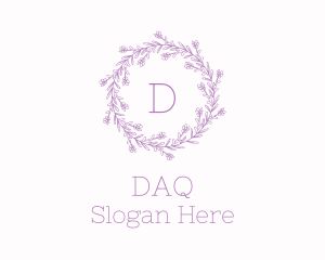 Lavender Flower Decoration Logo