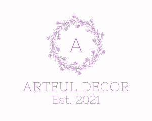 Lavender Flower Decoration logo design