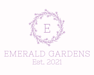 Lavender Flower Decoration logo design