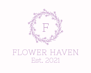 Lavender Flower Decoration logo design