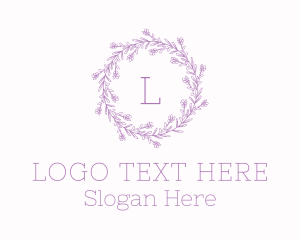 Lavender Flower Decoration Logo