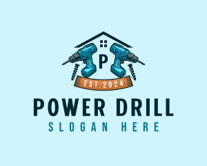 Construction Drill Builder logo design