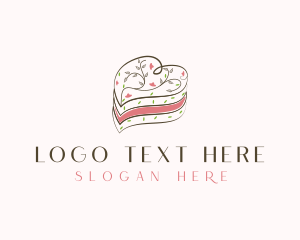 Flan - Cake Dessert Pastry logo design