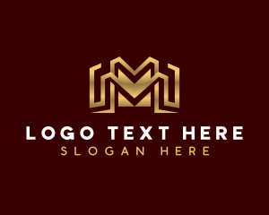Financial - Letter M Marketing Consultant logo design