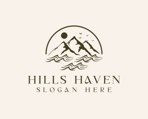 Mountain River Exploration logo design