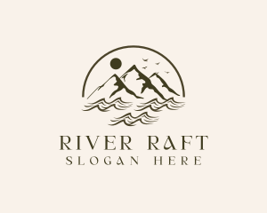 Mountain River Exploration logo design