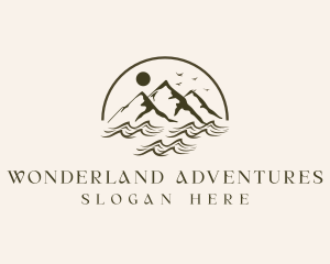 Mountain River Exploration logo design