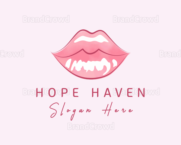 Beauty Cosmetic Lip Gloss Logo