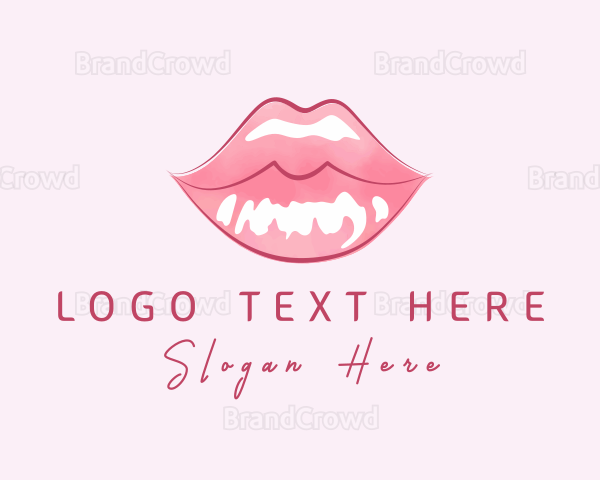 Beauty Cosmetic Lip Gloss Logo