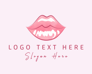 Lipstick - Beauty Cosmetic Lip Gloss logo design