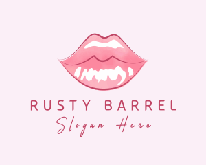 Beauty Cosmetic Lip Gloss Logo