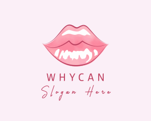 Lip Filler - Beauty Cosmetic Lip Gloss logo design