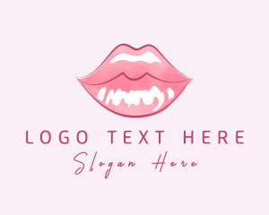 Beauty Cosmetic Lip Gloss Logo