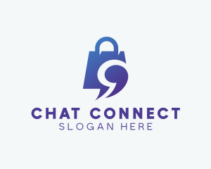 Chat - Shopping Chat App logo design