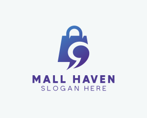 Shopping Chat App logo design