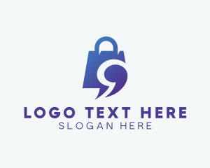 Chat - Shopping Chat App logo design