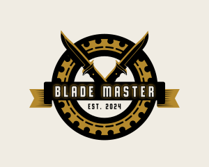 Armory Knife Blade logo design