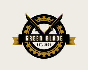 Armory Knife Blade logo design