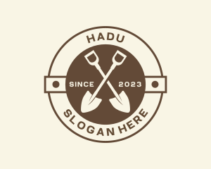 Horticulture - Yard Shovel Gardening logo design