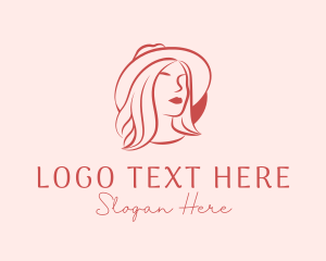 Stylist - Hat Hair Woman logo design