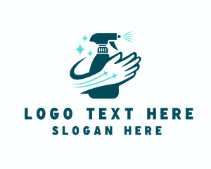 Hygiene - Hand Sanitizer Spray Bottle logo design