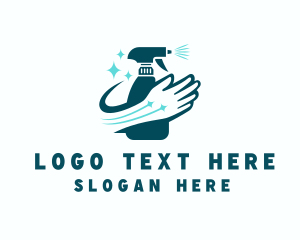 Hand Sanitizer Spray Bottle Logo