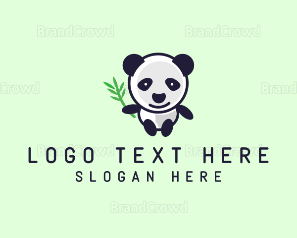 Bamboo Panda Bear Logo