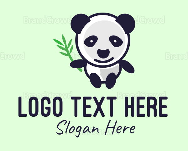 Panda Bear Mascot Logo