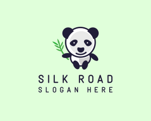 China - Bamboo Panda Bear logo design