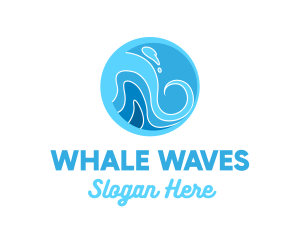 Ocean Wave Beach logo design