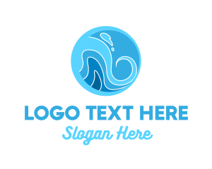 Aquatic - Ocean Wave Beach logo design