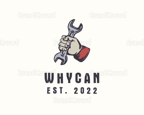 Wrench Repairman Tool Logo