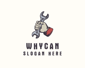 Wrench Repairman Tool Logo