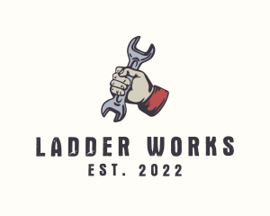 Wrench Repairman Tool logo design