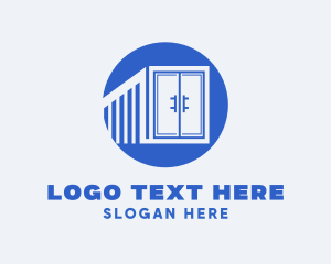 Container - Container Freight Logistics logo design
