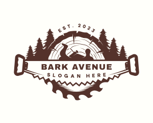 Bark - Woodwork Saw Carpentry logo design