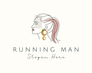 Woman Jewelry Stylist  Logo