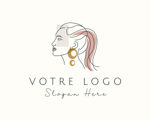 Woman Jewelry Stylist  Logo