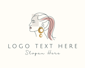 Woman Jewelry Stylist  Logo