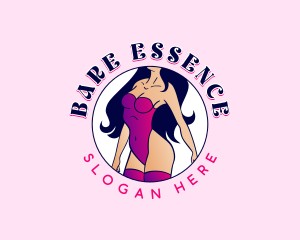 Burlesque Sexy Stripper Logo