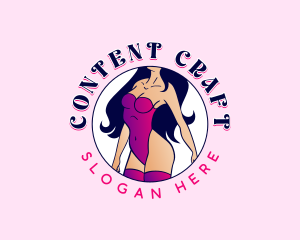 Burlesque Sexy Stripper logo design