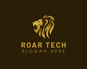 Roar - Wild Lion Luxury logo design