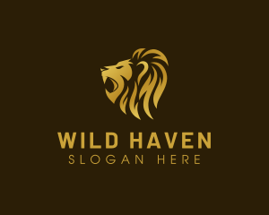 Wild Lion Luxury  logo design