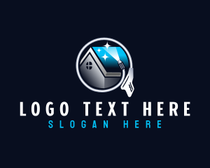 Clean - Pressure Cleaning Washer logo design